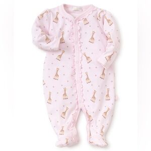 Kissy Kissy Giraffe Footie Pima Cotton